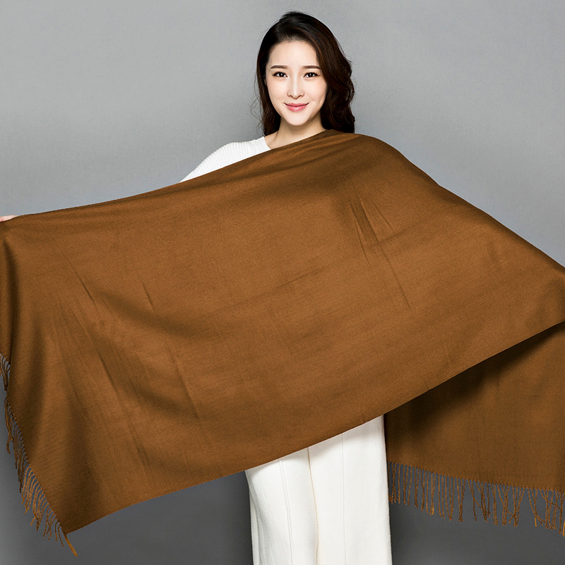 Khăn Choàng Cổ Bằng Len cashmere 200 * 70cm wj2003 78.7 * 27.5inch / 260g