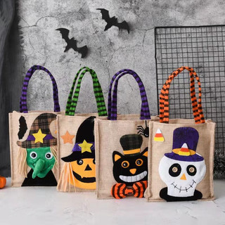Nbcheer Túi tote Hình Bí Ngô halloween Cho Bé