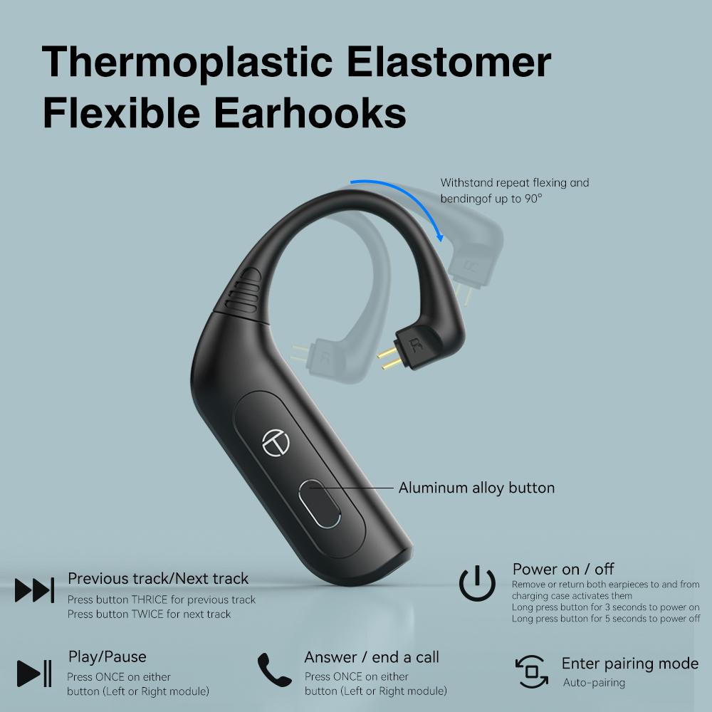 Dây Cáp Nối Tai Nghe TRN Bluetooth 0.75/0.78/2pin s/mmcx