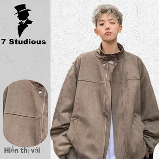 【M-8XL】2024 New fashion áo khoác tay dài dáng rộng màu sắc đơn giản thoải mái thời trang trẻ trung bigsize phong cách sành diệu thời trang