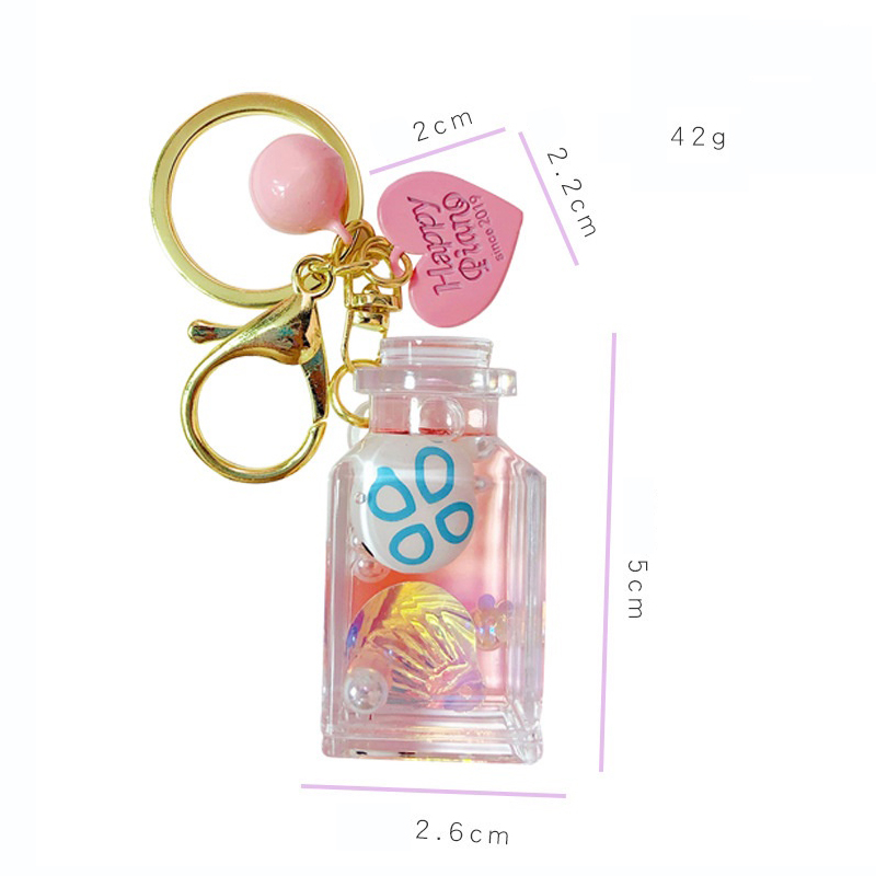 Hoạt Hình Móc Khóa Hình Bình Nước Biển Dễ Thương