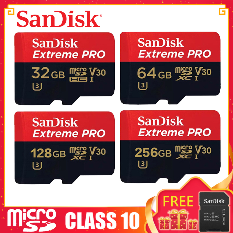 Thẻ Nhớ sandisk u3 128gb sd 32gb 64gb 256gb 512gb c10 a2 90mb / s micro sd88x