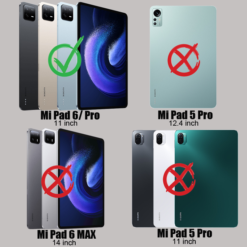 Bao Da Máy Tính Bảng Kèm Ngăn Đựng Bút Cho xiaomi pad 6 pro 11 inch
