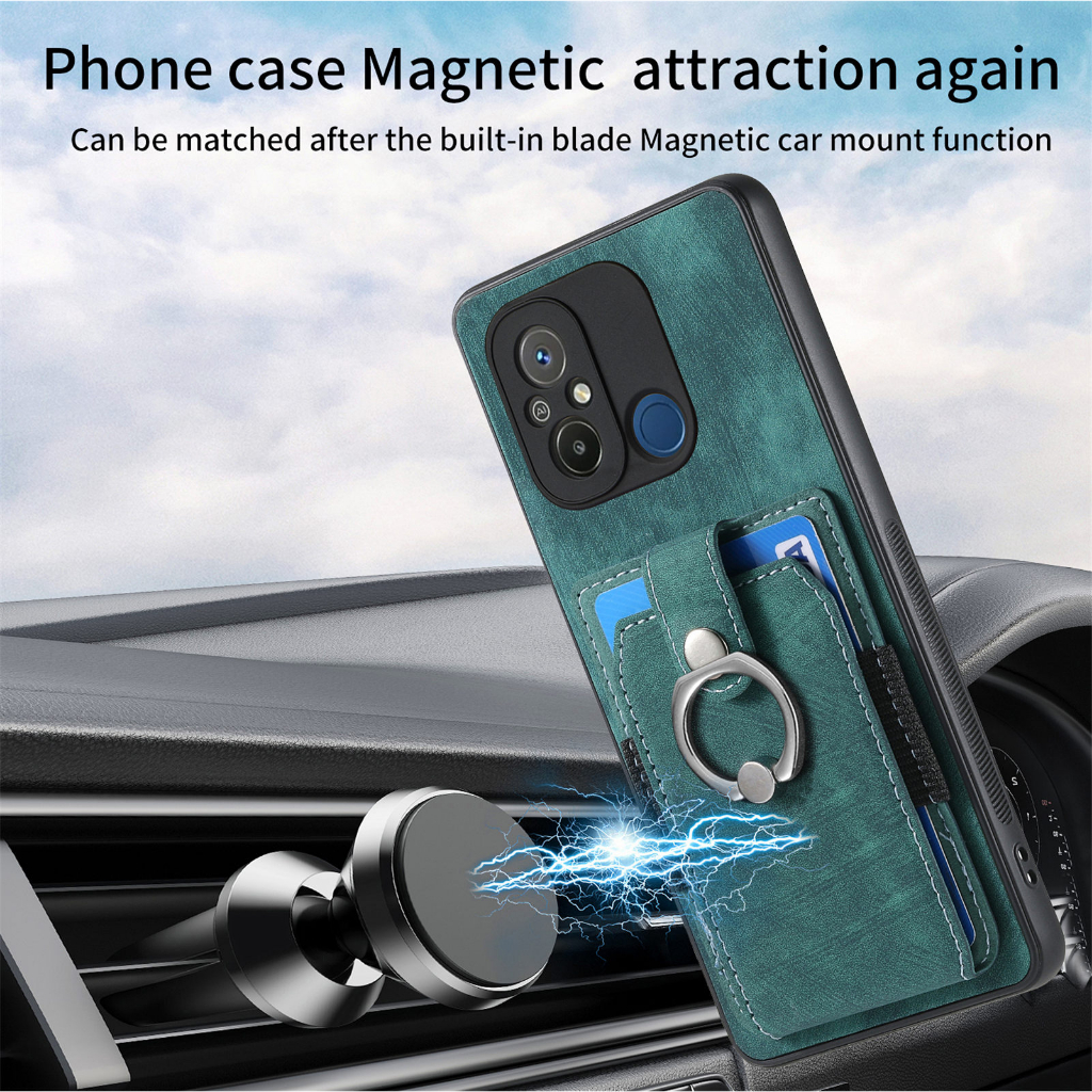 Bao Da Điện Thoại Sợi carbon Có Khóa Kéo Và Ngăn Đựng Thẻ Cho redmi note 11 11s 10s 10 pro 10a 10c 12c 10a 4g 5g Ốp