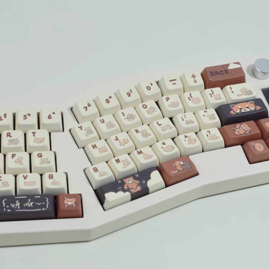 151 Phím Tiệc Gấu Nhỏ Keycaps Cherry/MDA PBT Keycaps Năm mặt nhiệt thăng hoa máy móc tùy chỉnh được cá nhân hóa keycap Phù hợp 61/68/75/84/87/96/98/104/108