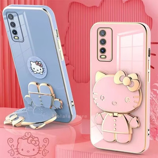 Cho VIVO V2043 V2032 V2026 V2029 V2037 V2038 V2042 V2054 V2048 1935 1938 1915 1902 1901 1904 Gương trang điểm KT Cat mềm silicone mạ điện trường hợp điện thoại sang trọng