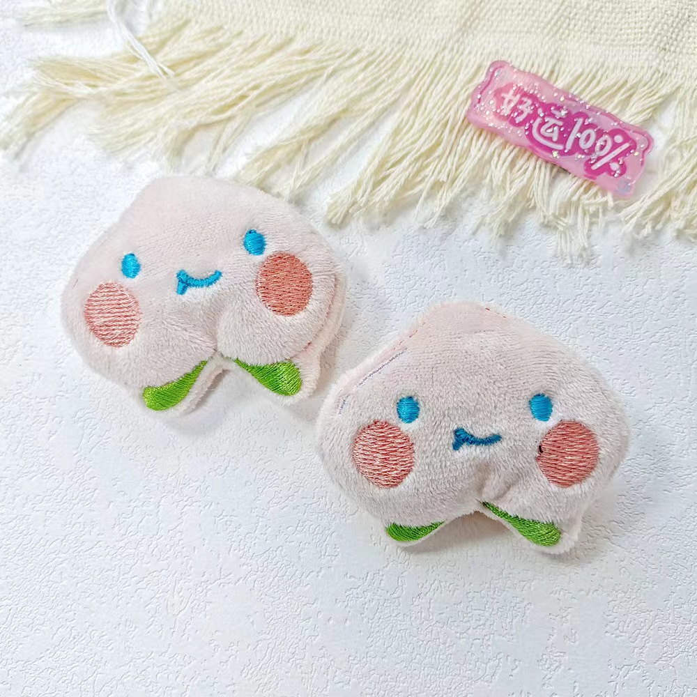 Trâm Cài Áo Hình Chú Gấu Hồng Nhồi Bông Dễ Thương