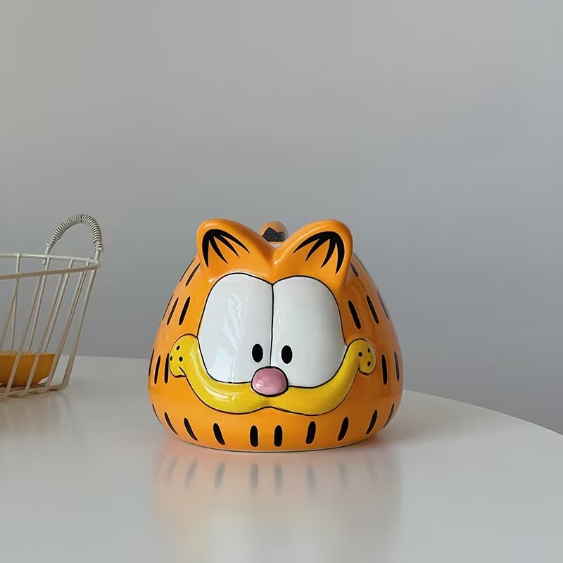 Cốc Uống Nước Bằng Sứ Hình Mèo garfield 3d Ba Chiều Dễ Thương Nhỏ Gọn Dành Cho Trang Trí Văn Phòng / Gia Đình 2023