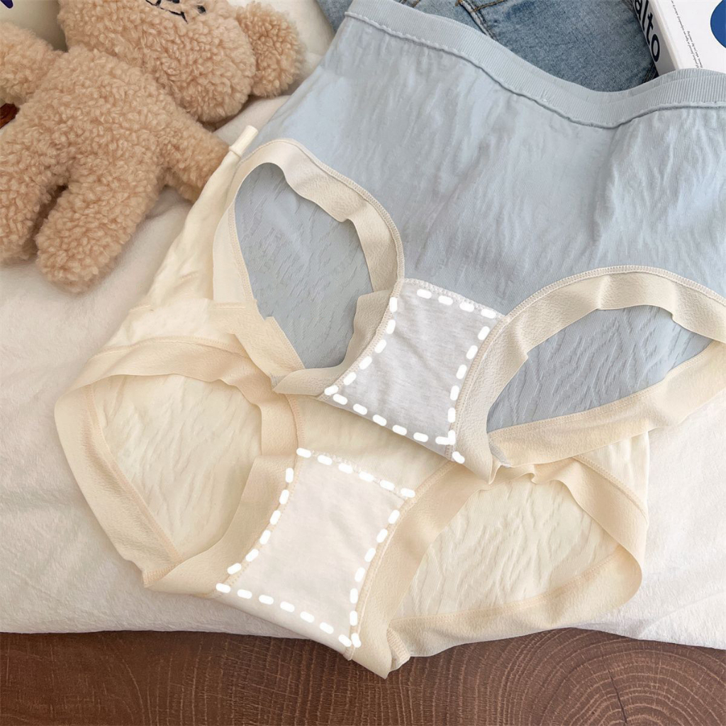 Quần Lót cotton Không Đường May Co Giãn Tốt Thoáng Khí Phong Cách Nhật Bản Cho Nữ