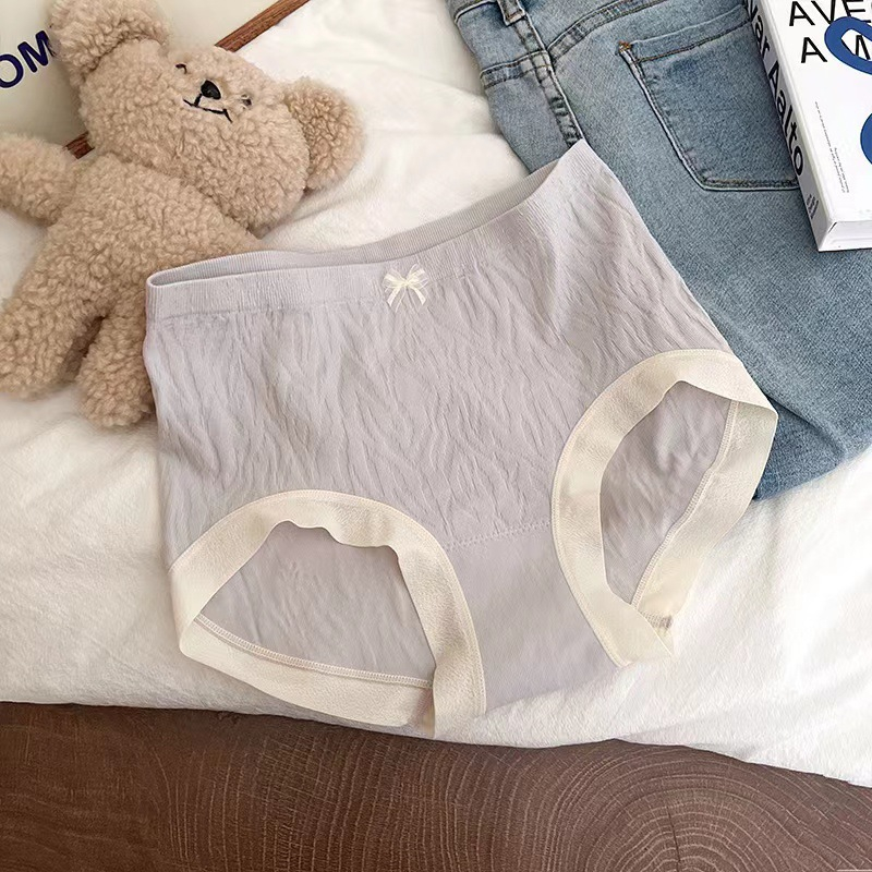 Quần Lót cotton Không Đường May Co Giãn Tốt Thoáng Khí Phong Cách Nhật Bản Cho Nữ