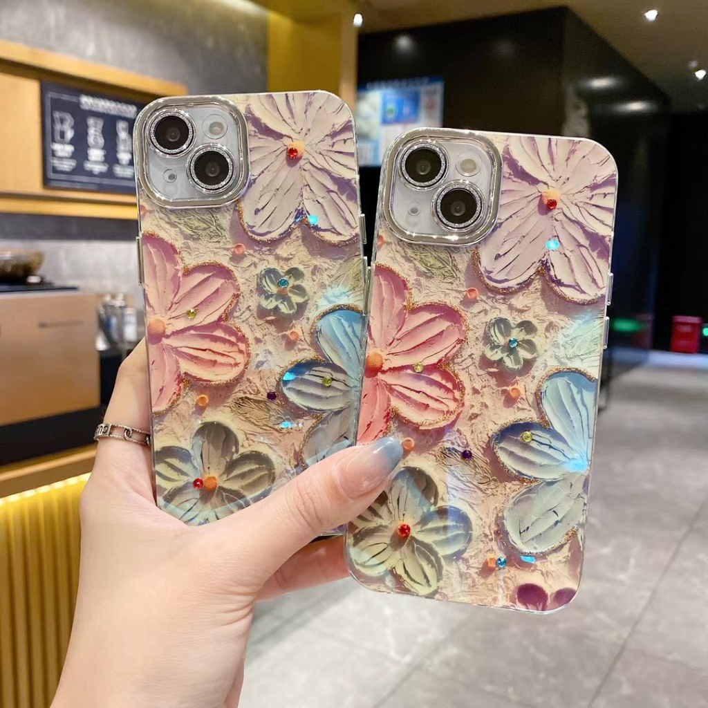 Ốp Điện Thoại tpu Dẻo Họa Tiết Hoa Nhiều Màu Xinh Xắn Cho iphone 15promas 15pro 13 pro max ins 12 pro max 11 pro max 15promax 15