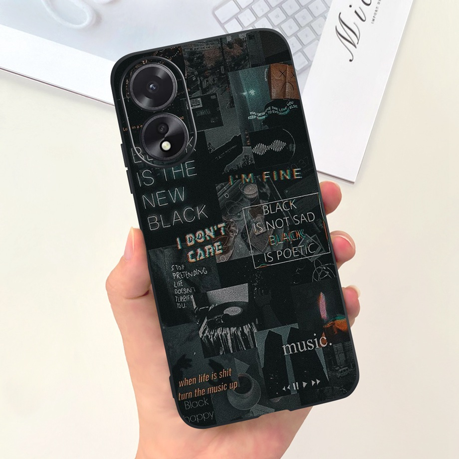 Ốp Điện Thoại silicone Mềm Nhám Họa Tiết Hoạt Hình Mẫu Mới Nhất Cho oppo a38 4g cph2579 / a78 4g cph2565 a38 a 78 4g