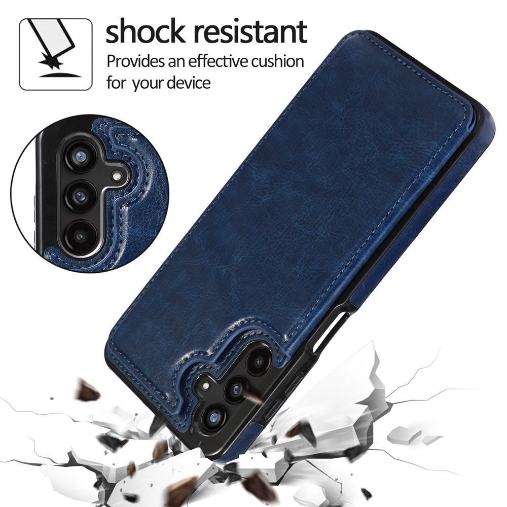 Bao Da pu Điện Thoại Nắp Lật Hít Nam Châm Có Ngăn Đựng Thẻ Và Giá Đỡ Cho samsung galaxy a12 a13 a14 a33 a53 a54 a73 zy-13