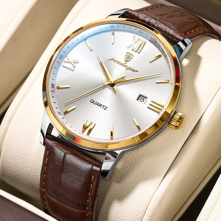 Swiss Đồng Hồ Thạch Anh Siêu Mỏng Chống Thấm Nước Cho Nam