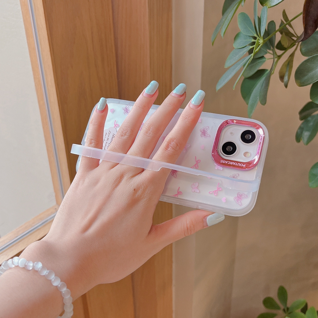 Bao Da Điện Thoại Họa Tiết Bươm Bướm Cho iphone 15 11 12 13 14 pro max i15 Ốp