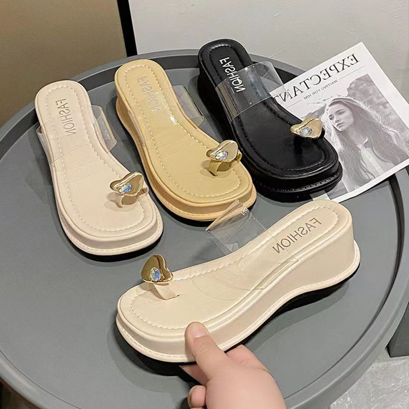 Dép đế dày dép lê xỏ ngón chống trượt đế dày đơn giản