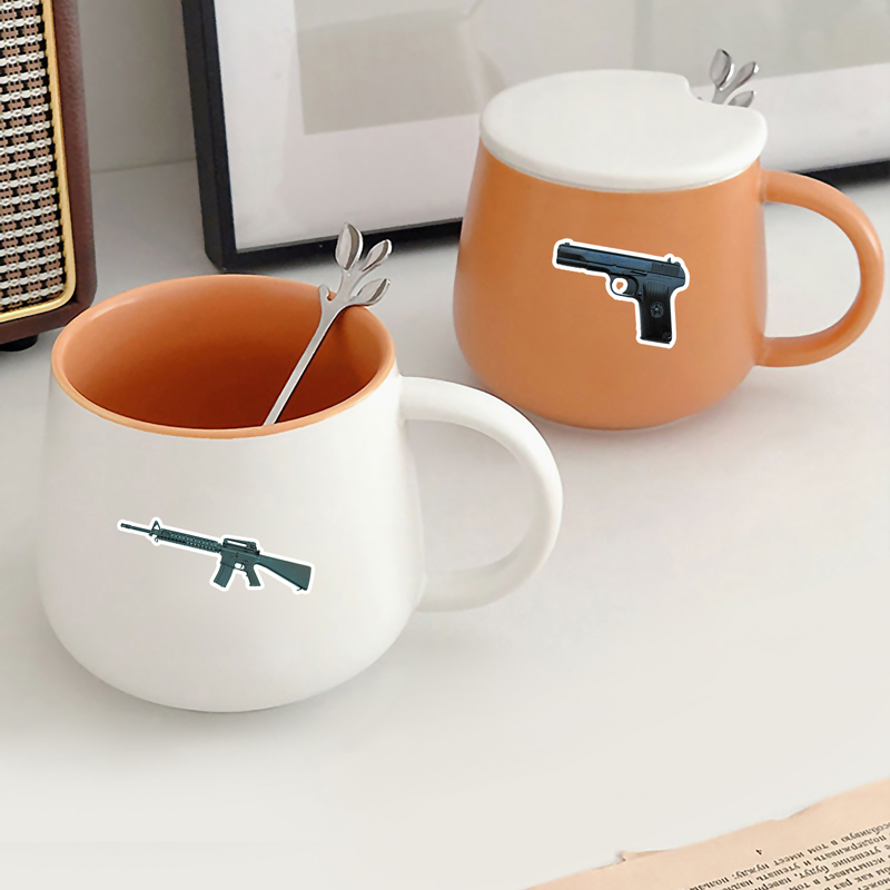 Bộ 50 Miếng Dán Họa Tiết Quân Đội Vui Nhộn Chống Thấm Nước Trang Trí Xe Hơi