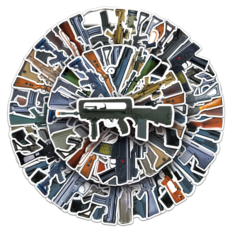 Bộ 50 Miếng Dán Họa Tiết Quân Đội Vui Nhộn Chống Thấm Nước Trang Trí Xe Hơi