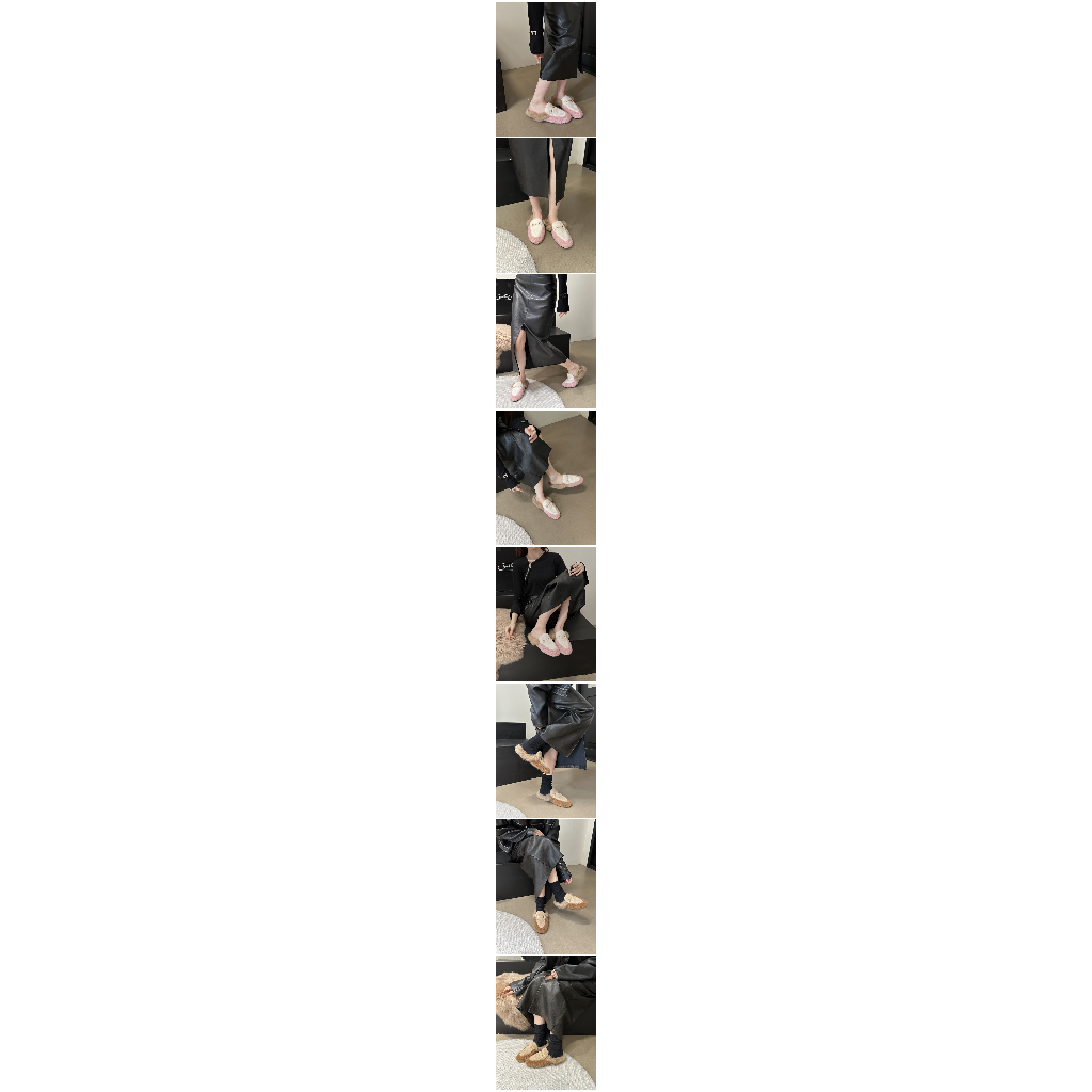 Thời Trang Mũi Nhọn Lông Nhung Mềm Mại