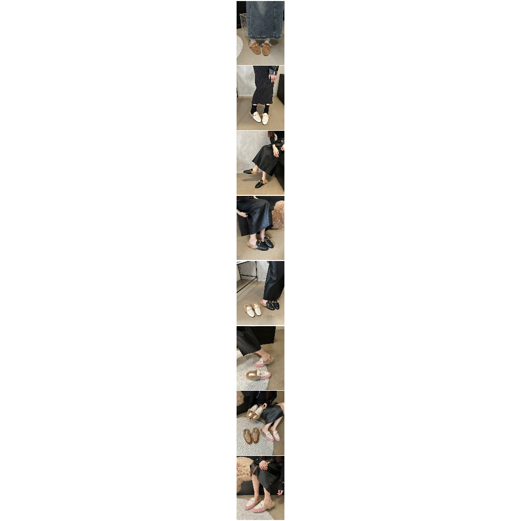 Thời Trang Mũi Nhọn Lông Nhung Mềm Mại