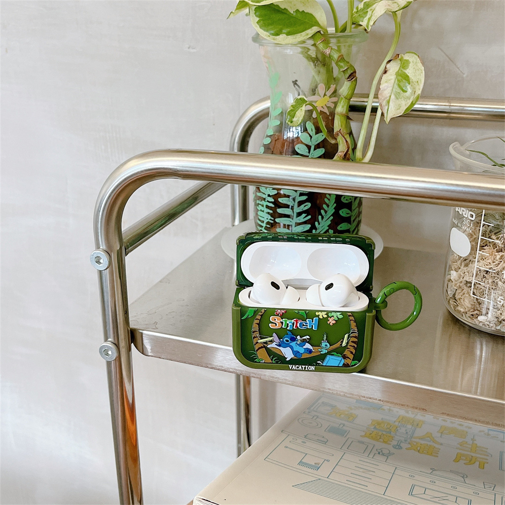 Vỏ Bảo Vệ Hộp Sạc Tai Nghe airpods pro airpods 1 / 2 / 3 Hai Trong Một Họa Tiết Hoạt Hình