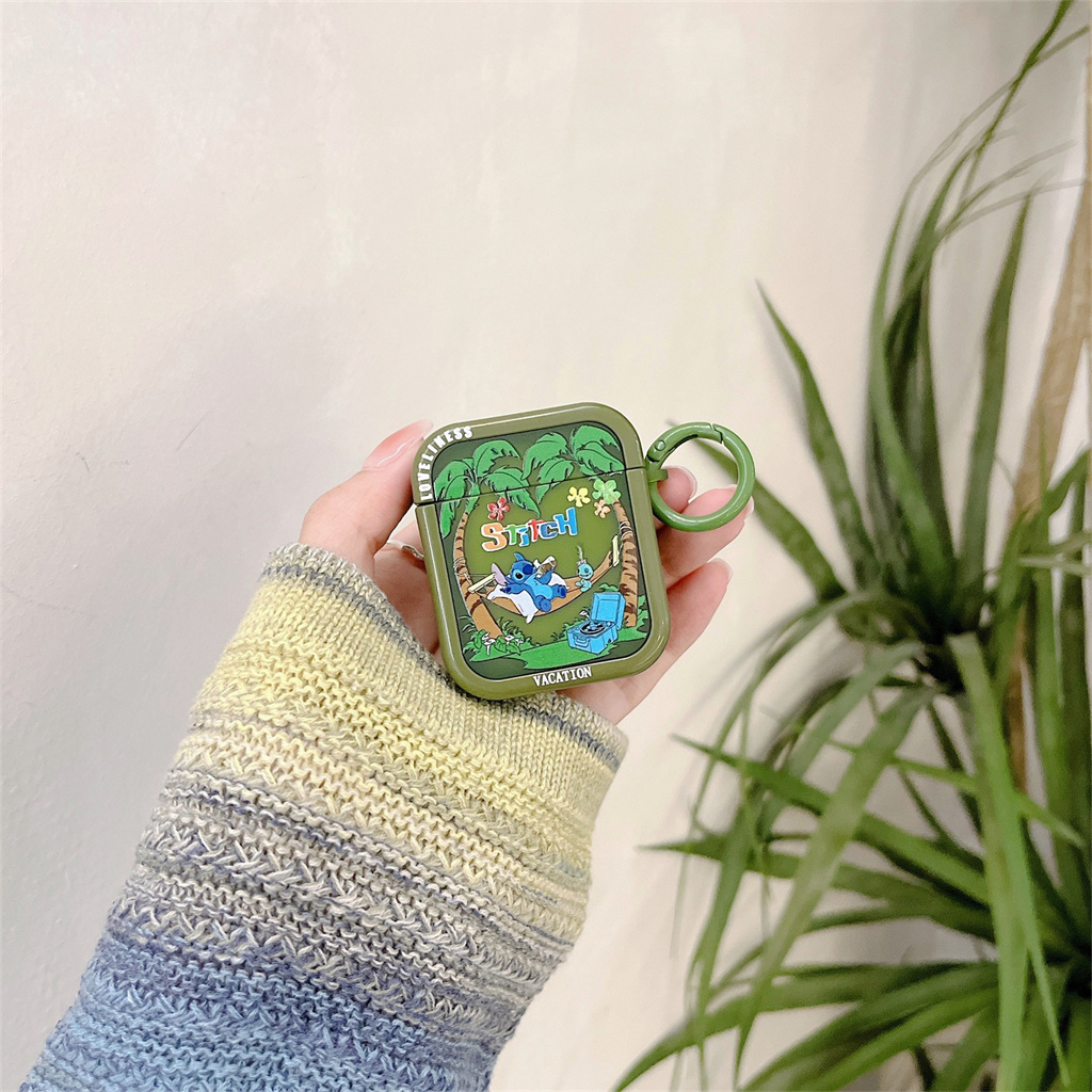 Vỏ Bảo Vệ Hộp Sạc Tai Nghe airpods pro airpods 1 / 2 / 3 Hai Trong Một Họa Tiết Hoạt Hình