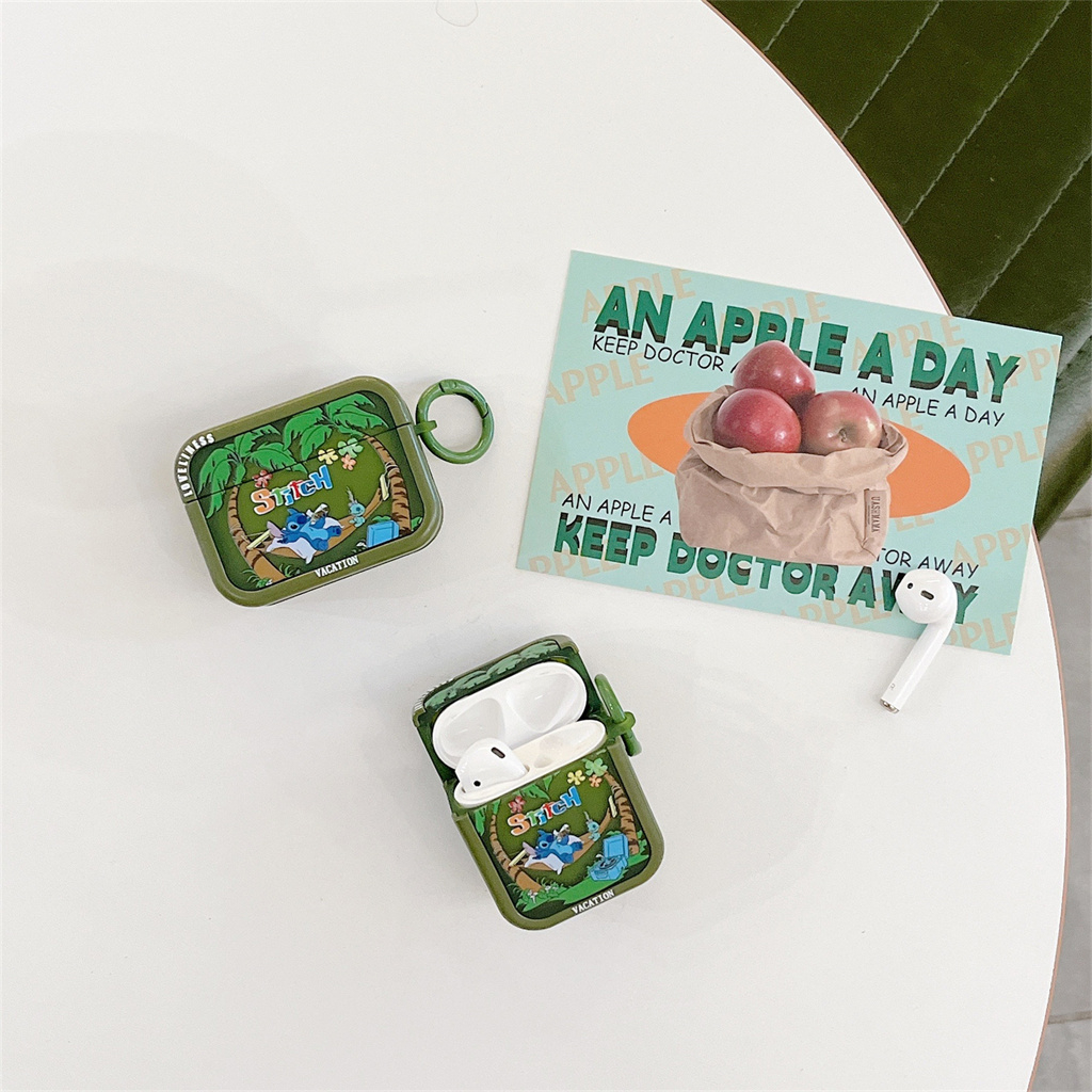 Vỏ Bảo Vệ Hộp Sạc Tai Nghe airpods pro airpods 1 / 2 / 3 Hai Trong Một Họa Tiết Hoạt Hình