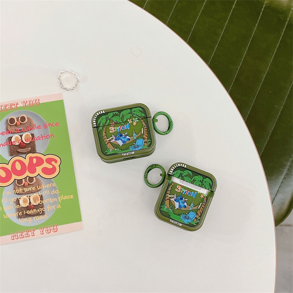 Vỏ Bảo Vệ Hộp Sạc Tai Nghe airpods pro airpods 1 / 2 / 3 Hai Trong Một Họa Tiết Hoạt Hình