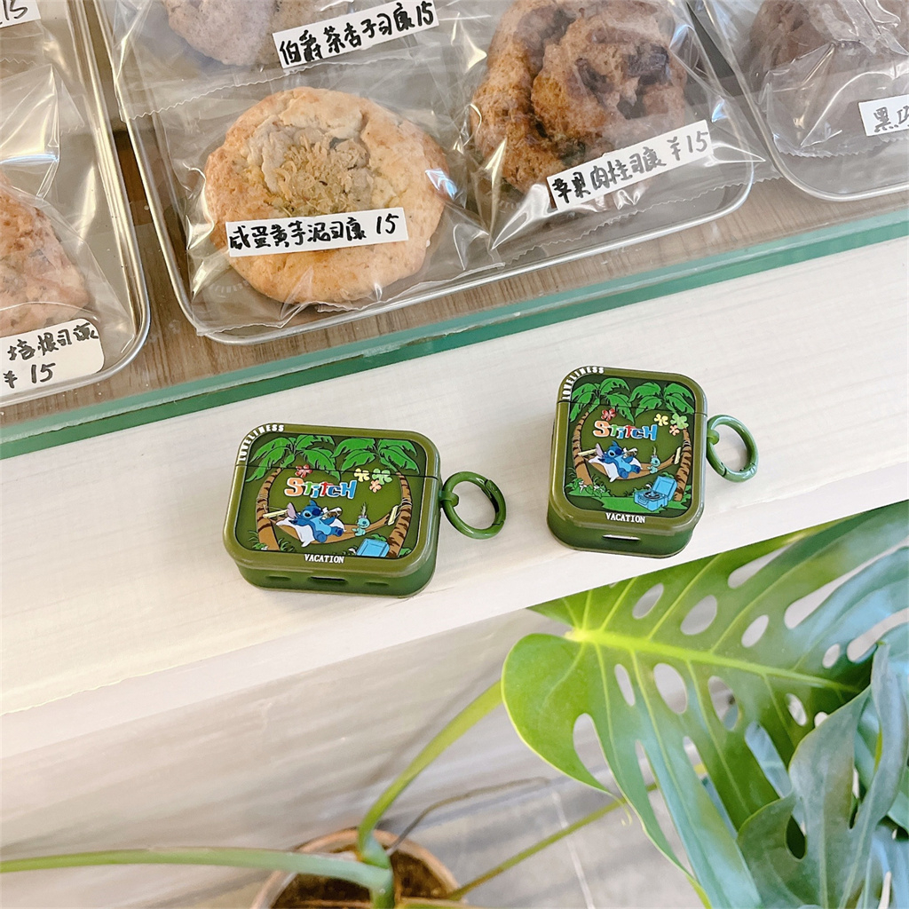 Vỏ Bảo Vệ Hộp Sạc Tai Nghe airpods pro airpods 1 / 2 / 3 Hai Trong Một Họa Tiết Hoạt Hình