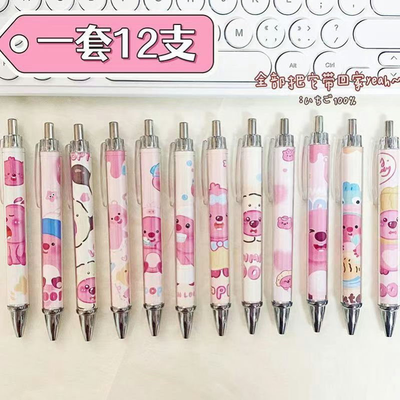 1 Bút Mực Đen Ngòi 0.5mm In Hình Hoạt Họa