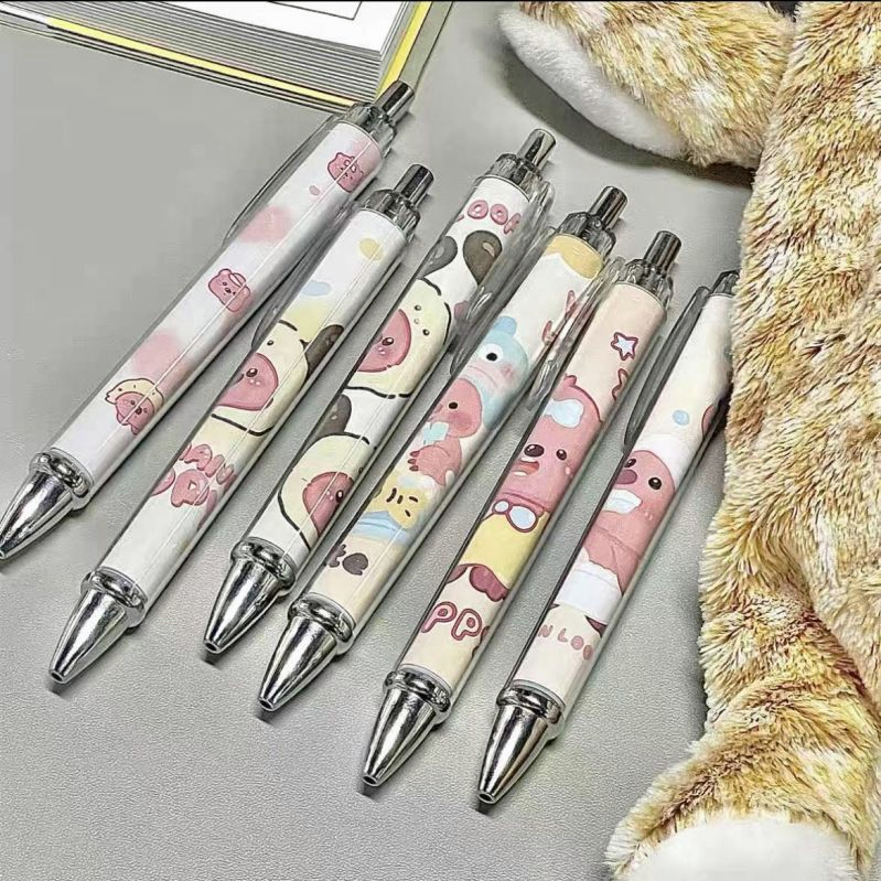 1 Bút Mực Đen Ngòi 0.5mm In Hình Hoạt Họa
