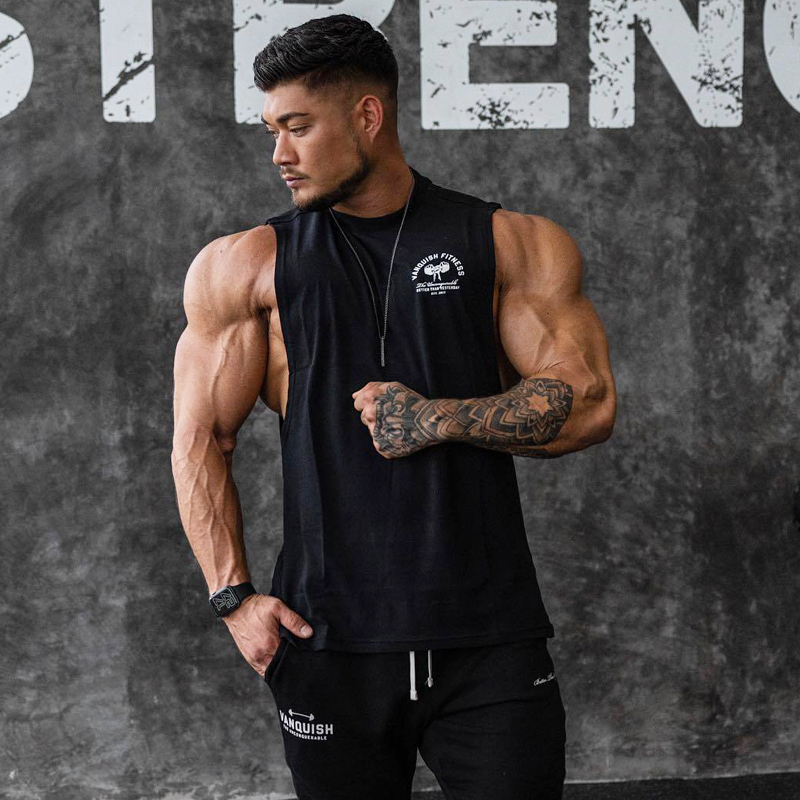 Áo Thun Thể Thao Sát Nách Vải cotton Thời Trang Cho Nam