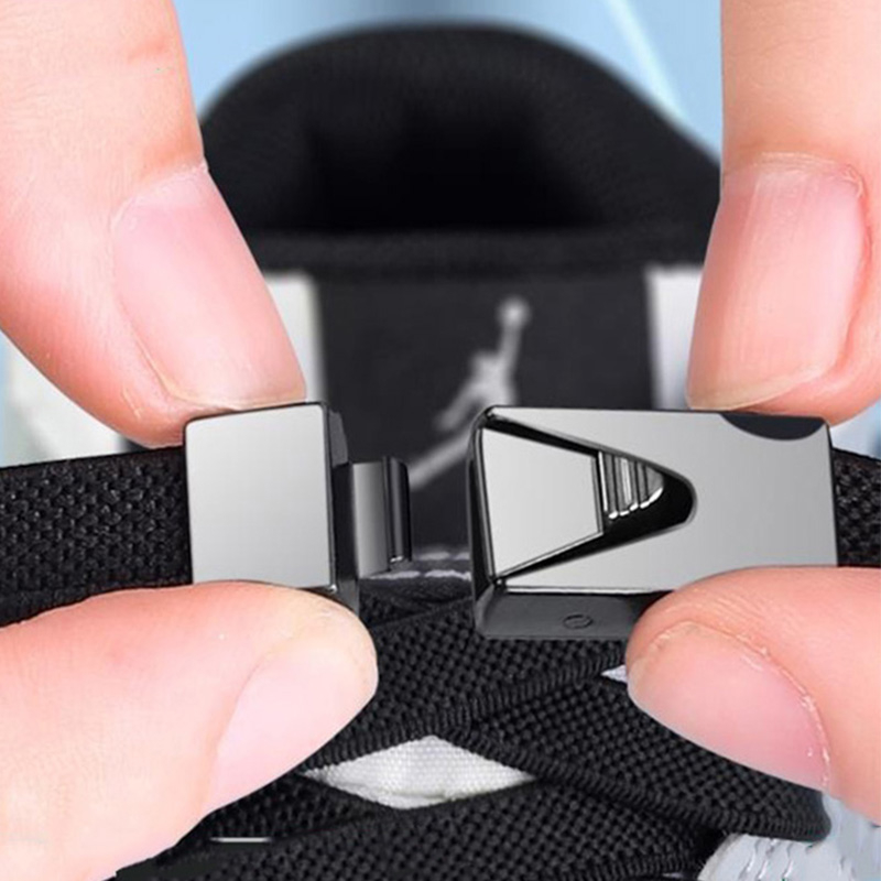 (1 cặp) Dây giày khóa tam giác dây buộc giày co giãn dây giày thông minh khóa dây giày dây buộc giày thể thao dây buộc giày thể thao