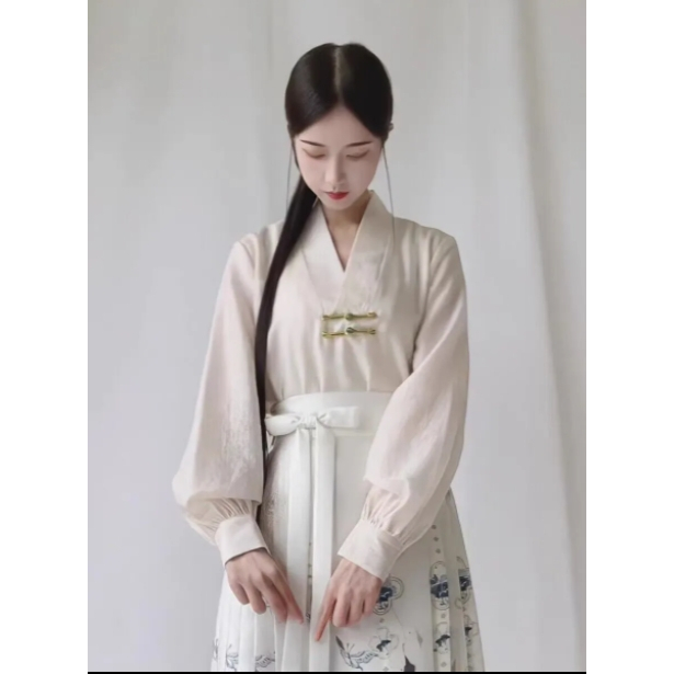 Mới Bộ Áo Váy Hán Phục Cách Tân In Họa Tiết Phong Cách Trung Hoa Thời Trang Mùa Thu Cho Nữ#23916