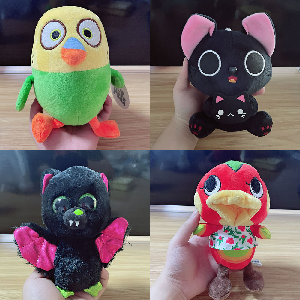 Móc Khóa Hình Mèo Nhồi Bông 16cm - 18cm Dễ Thương