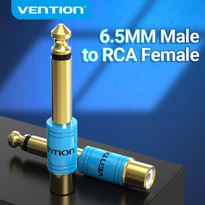 Đầu cắm âm thanh Vention 6.35mm 1 / 4 "chuyển đổi đầu cắm sang lỗ cắm Rca