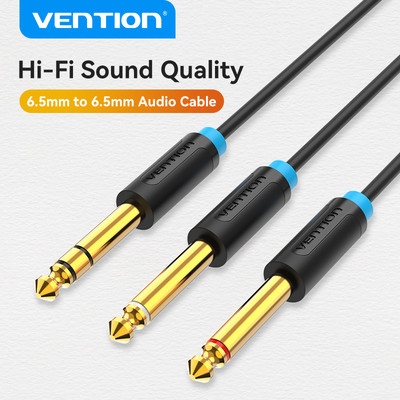 Cáp âm thanh 6.5mm Vention DÂY CÁP ÂM THANH NỐI 2 ĐẦU 6,35mm Thanh Nối Cổng Cho Đàn guitar Điện / guitar bass