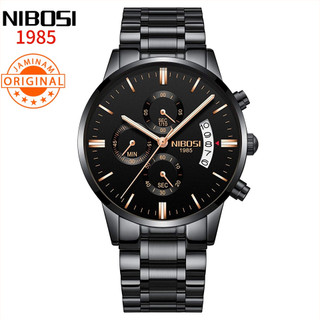 Đồng hồ NIBOSI máy quartz dây inox phong cách cổ điển sang trọng