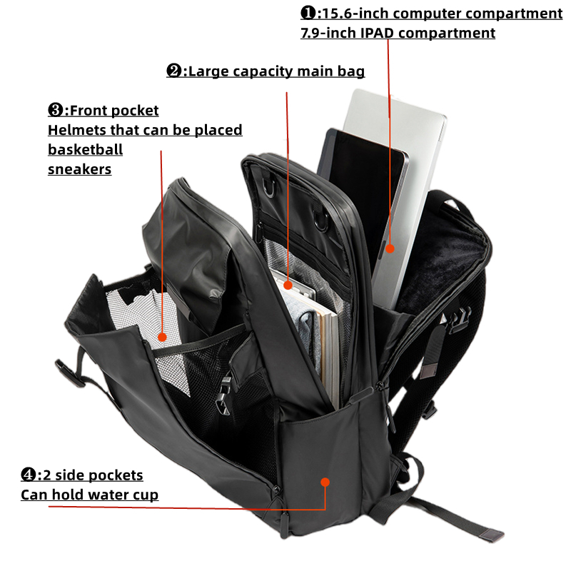 Ba Lô Thể Thao Đựng laptop 15.6 inch / Mũ Bảo Hiểm Phong Cách Mới