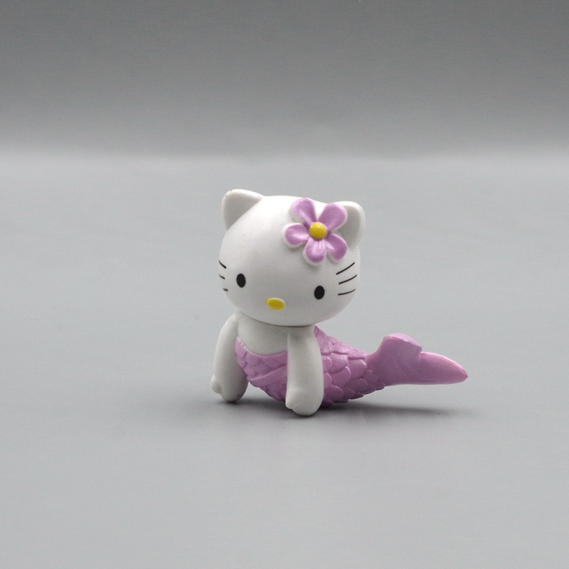 SANRIO Set 8 Mô Hình Nhân Vật Hoạt Hình hello kitty 3-5cm