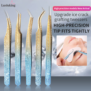  Lusluking Nhíp Gắn Mi Giả Bằng Thép Không Gỉ Siêu Cứng Chống Tĩnh Điện 