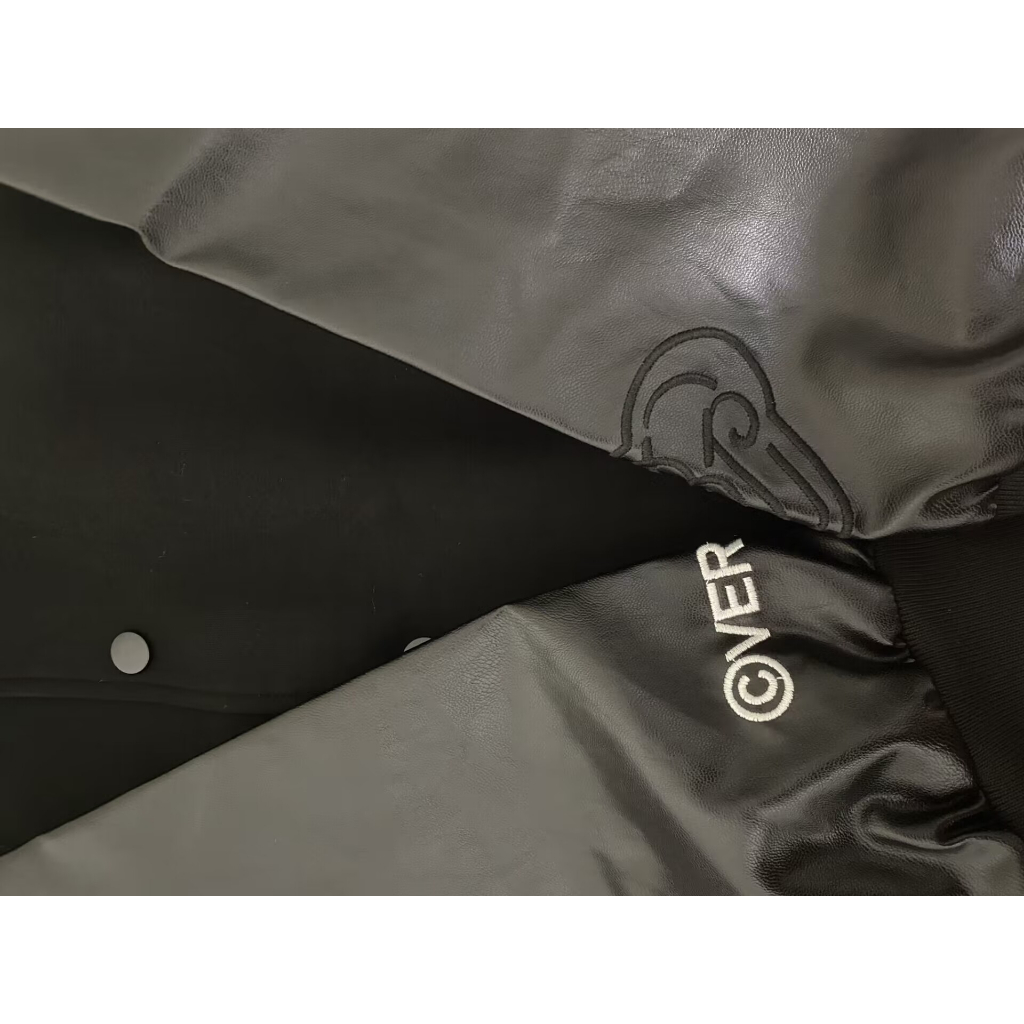 Áo Khoác bomber Da pu Tay Dài Dáng Rộng In Hình blackpink jennie rose Kiểu retro Mỹ