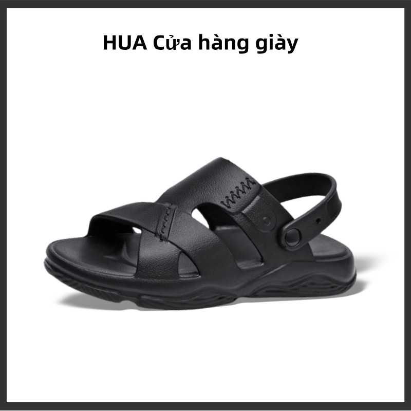 HUAHUA Xăng đan Bằng EVA Gọn Nhẹ Thoáng Khí Thời Trang Đi Biển Cho Nam