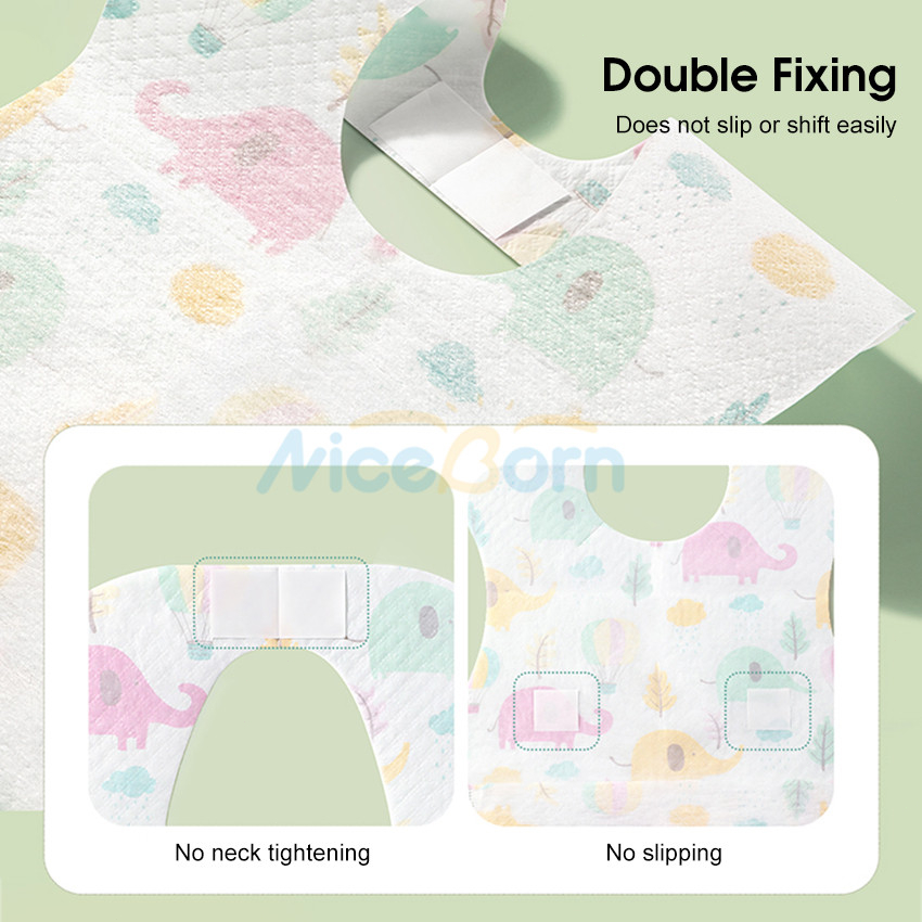 Set 20 Yếm Em Bé Chống Nước Dùng Một Lần Tiện Dụng