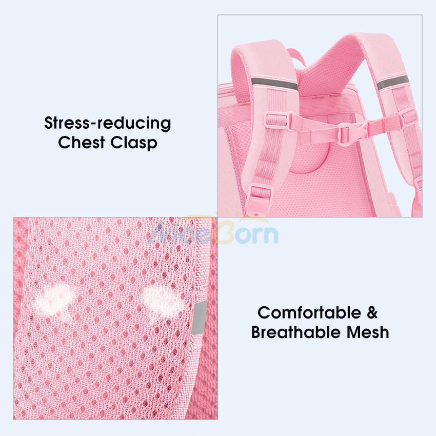 Niceborn Ba Lô Đi Học Chống Thấm Nước Sức Chứa Lớn In Họa Tiết Hoạt Hình Dễ Thương Cho Bé Mẫu Giáo