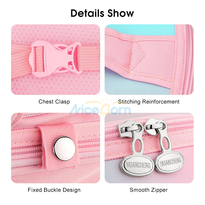 Niceborn Ba Lô Đi Học Chống Thấm Nước Sức Chứa Lớn In Họa Tiết Hoạt Hình Dễ Thương Cho Bé Mẫu Giáo