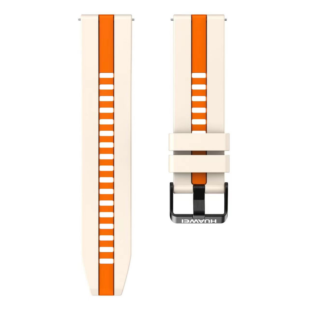 Thích hợp cho HUAWEI GT2 / 3 / 4 46mm / Pro Dây đeo đồng hồ silicon hai màu HUAWEI watch3 / 4 Pro / gt / Glory Magic2 / GS3 / GS Pro Business 22mm Dây đeo cổ tay thể thao chống mồ hôi dành cho nam nữ