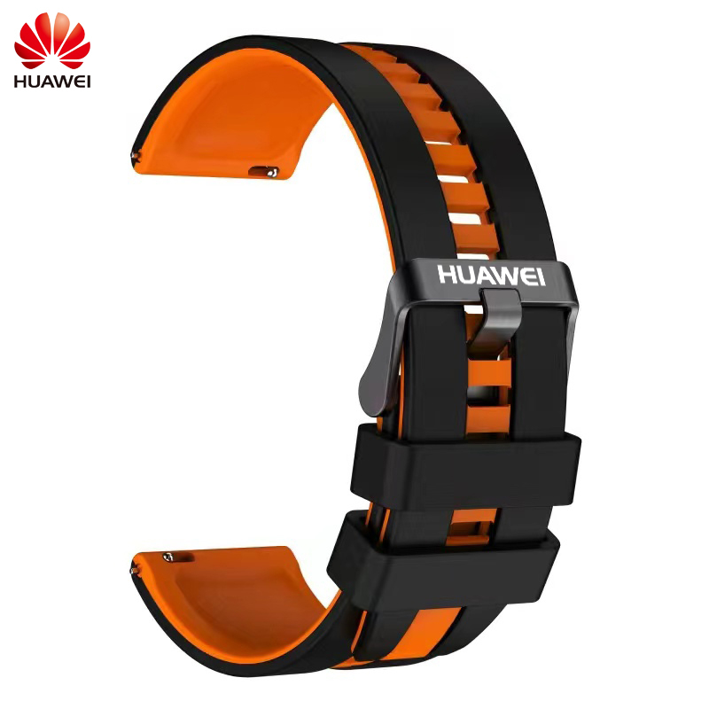 Thích hợp cho HUAWEI GT2 / 3 / 4 46mm / Pro Dây đeo đồng hồ silicon hai màu HUAWEI watch3 / 4 Pro / gt / Glory Magic2 / GS3 / GS Pro Business 22mm Dây đeo cổ tay thể thao chống mồ hôi dành cho nam nữ
