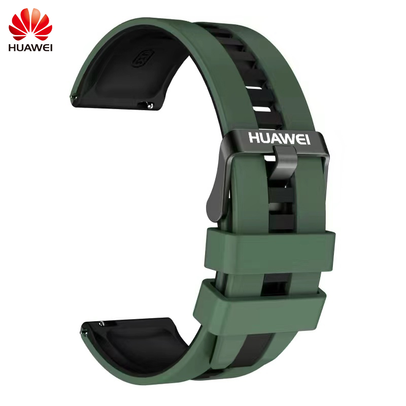 Thích hợp cho HUAWEI GT2 / 3 / 4 46mm / Pro Dây đeo đồng hồ silicon hai màu HUAWEI watch3 / 4 Pro / gt / Glory Magic2 / GS3 / GS Pro Business 22mm Dây đeo cổ tay thể thao chống mồ hôi dành cho nam nữ