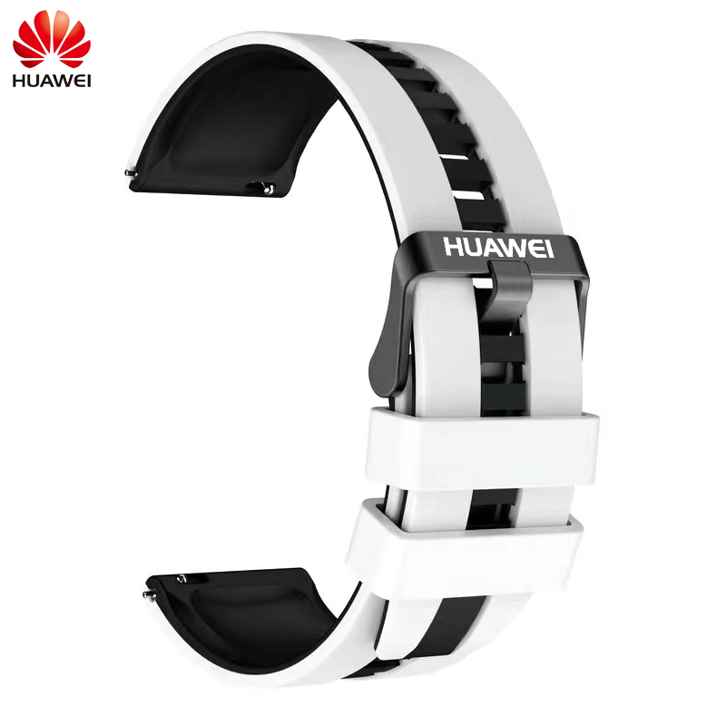 Thích hợp cho HUAWEI GT2 / 3 / 4 46mm / Pro Dây đeo đồng hồ silicon hai màu HUAWEI watch3 / 4 Pro / gt / Glory Magic2 / GS3 / GS Pro Business 22mm Dây đeo cổ tay thể thao chống mồ hôi dành cho nam nữ